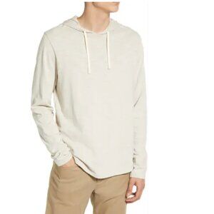 VINCE Men’s XS Regular Fit Slub Hoodie oatmeal